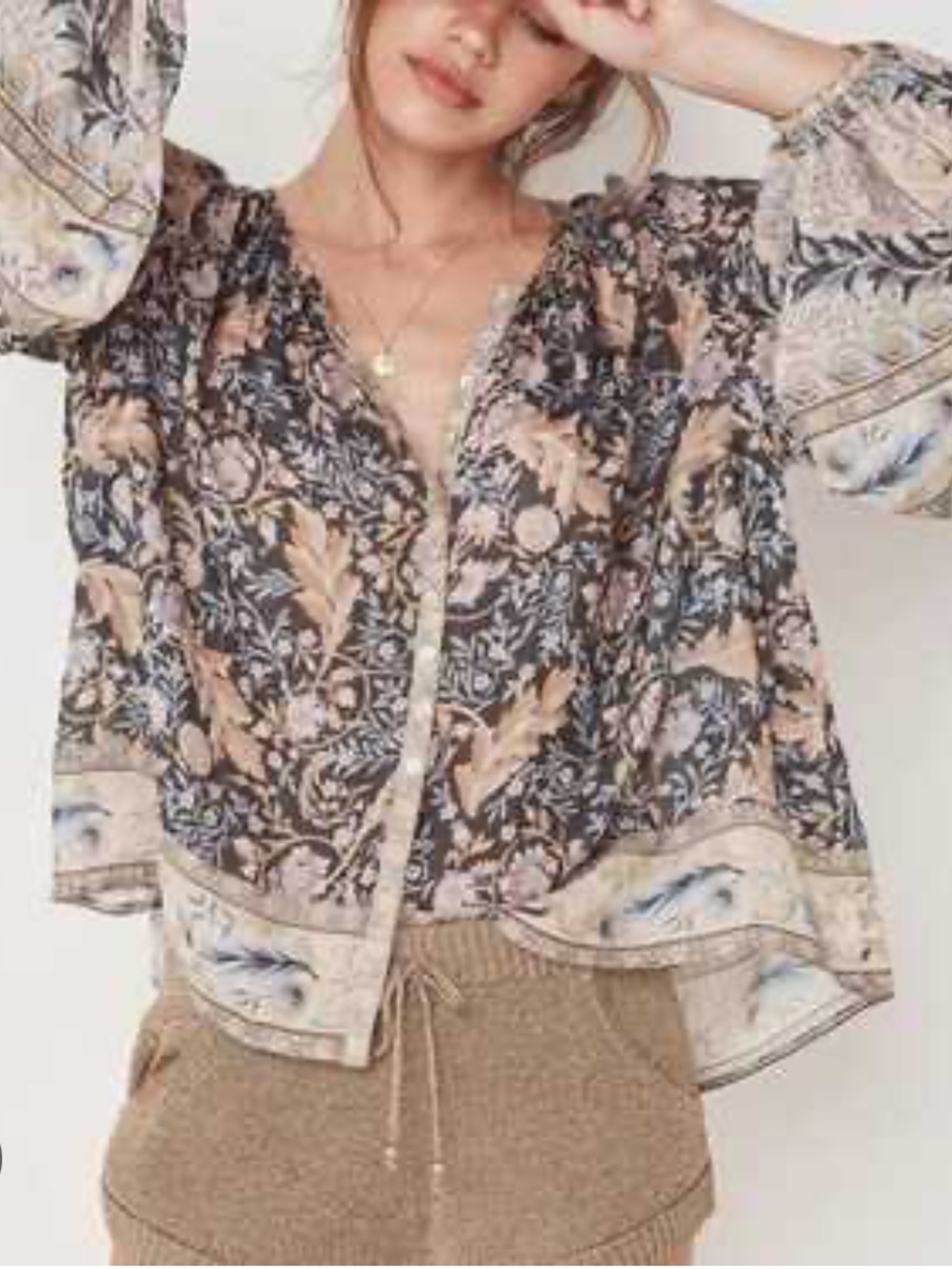 Spell & The Gypsy Blouse Top Shirt Boho Medium Flowy glam chic
